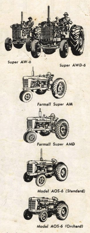 Copy of a May 1955 ad showing range of models
