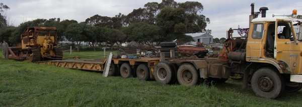 winching the dozer