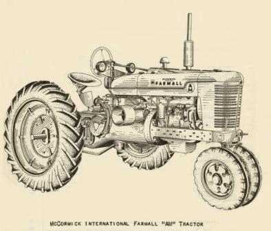 Drawing of a Farmall AM